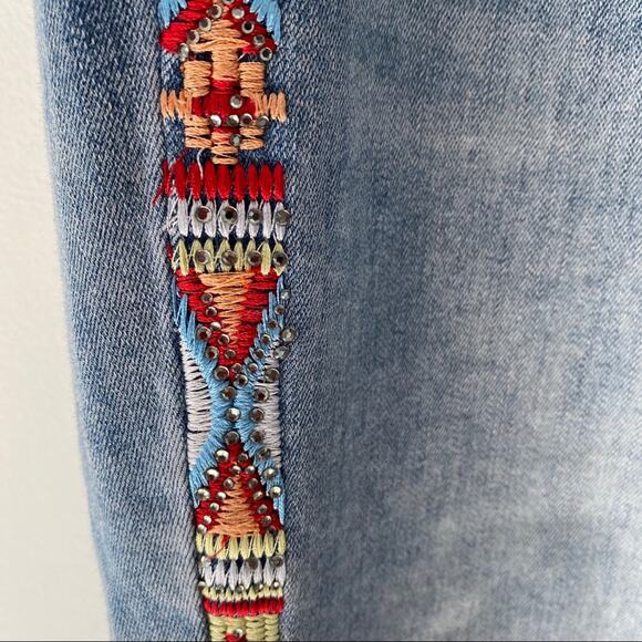 Luxe Moda Side Bling Denim Stretch Jeans 16 - Picture 4 of 9